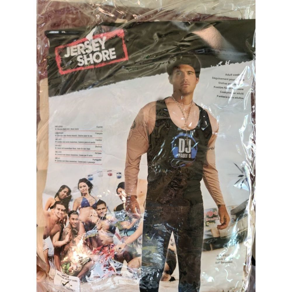 New Jersey Shore Pauly D Adult  Costume Size Medium